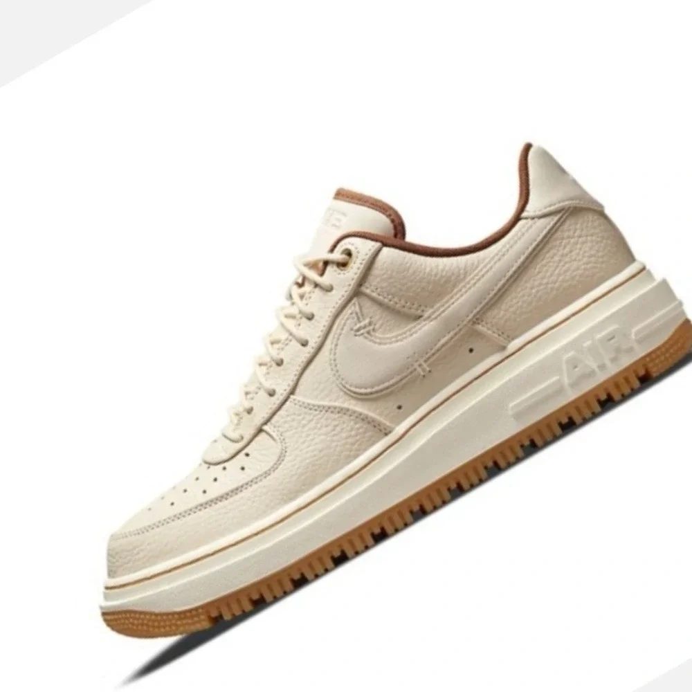 Nike Air Force 1 Low Luxe Pearl Pecan Mens size 10.5 Classic Streetwear Sneakers